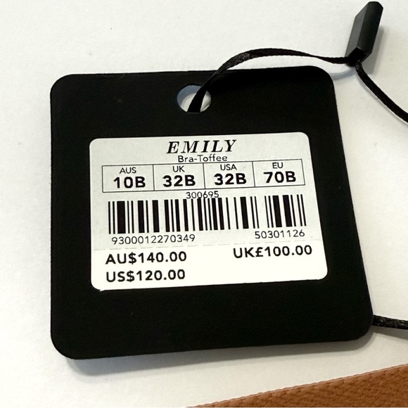 HONEY BIRDETTE EMILY TOFFEE TAN NUDE FAUX LEATHER PUSHUP BRA - Picture 7 of 9